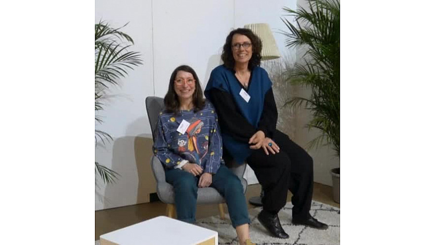 Audrey Plombin et Sandrine Rosier de ORISON au 1er Forum économique de Castelsarrasin du samedi 8 mars 2025